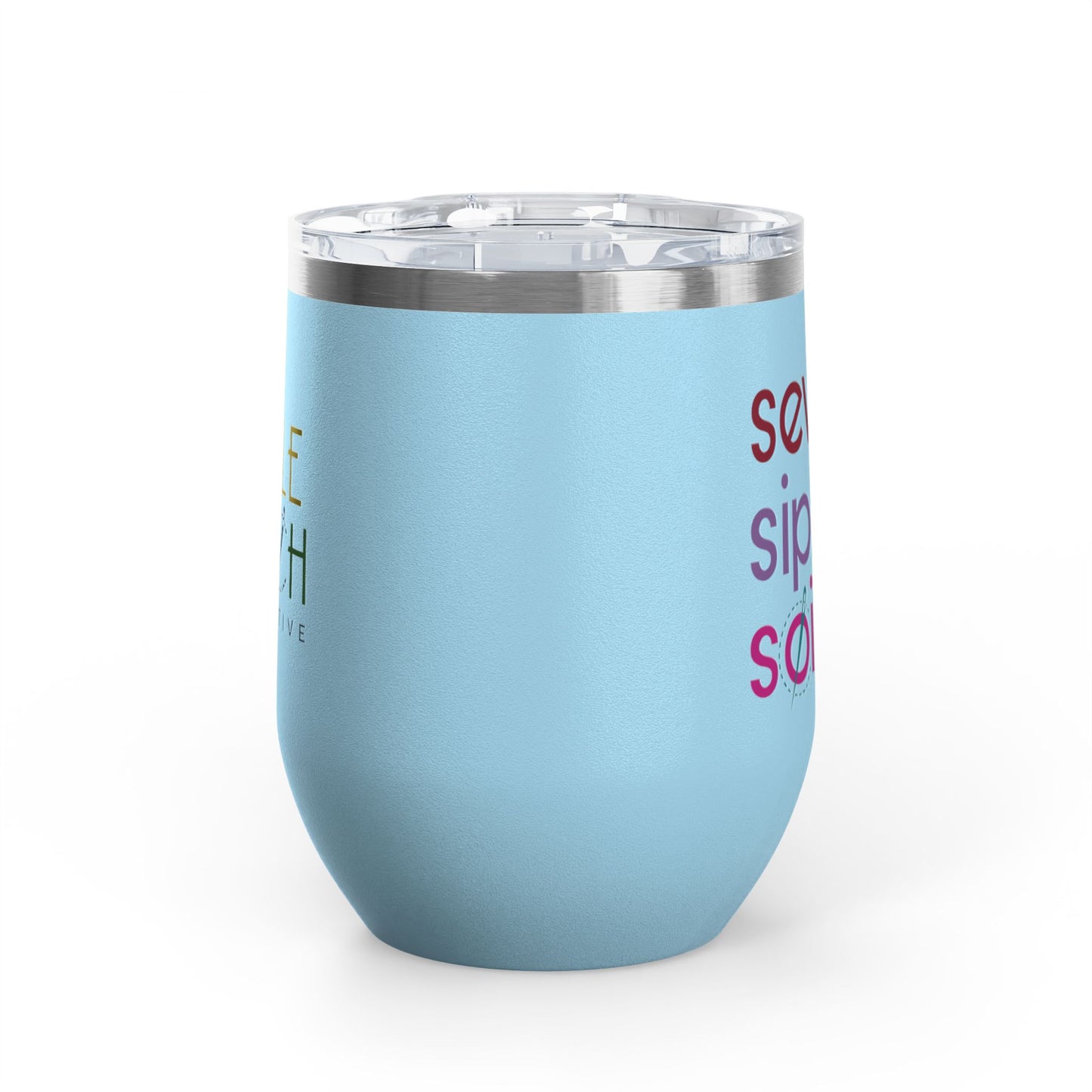 Sew. Sip. Soirée. Insulated Wine Tumbler
