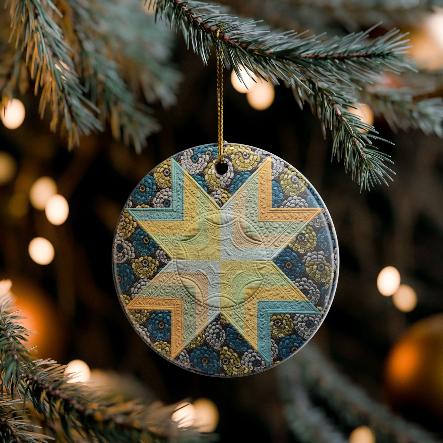 Triple Stitch Collective Ceramic Ornament - The Geraldine Edition