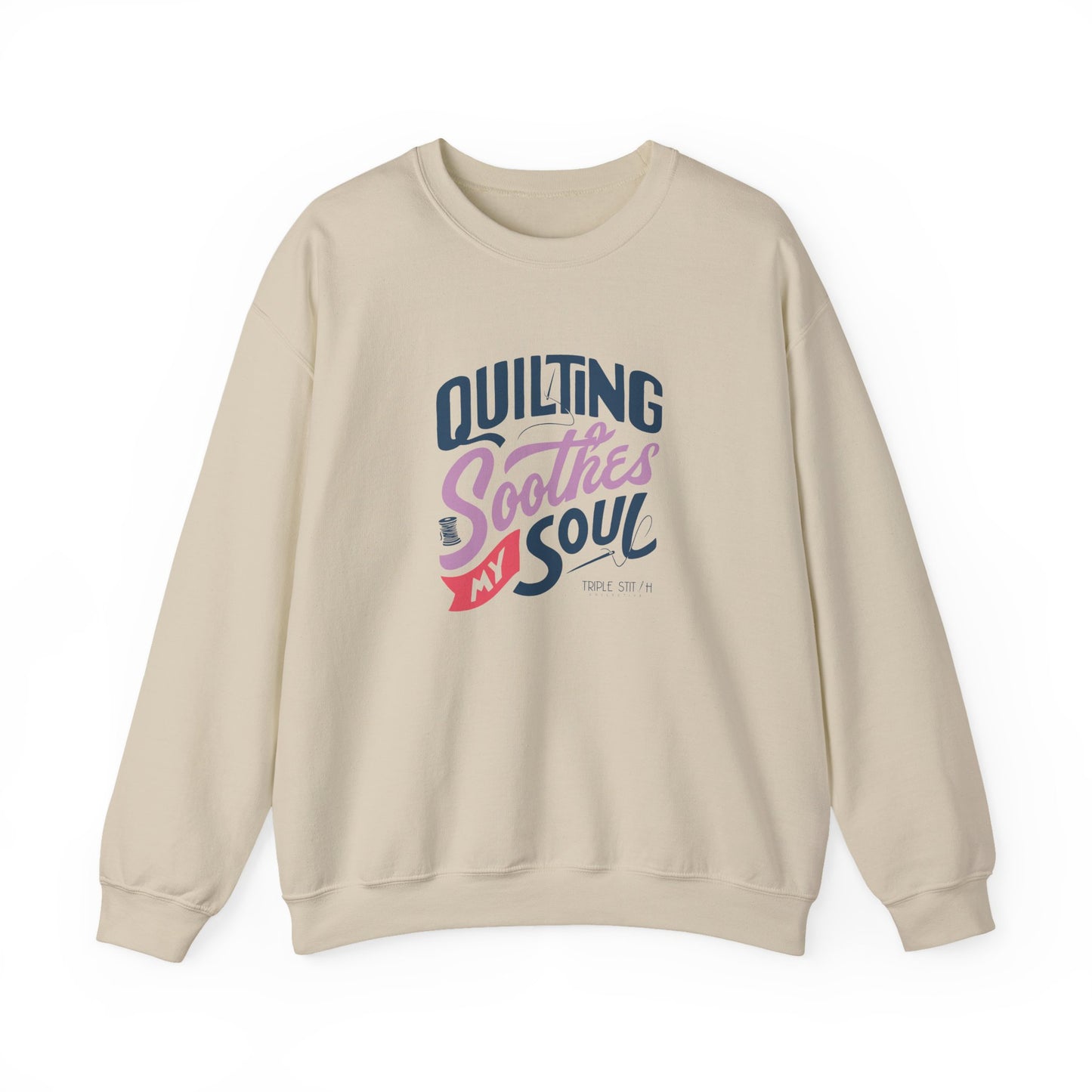 Quilting Soothes My Soul Unisex Crewneck Sweatshirt