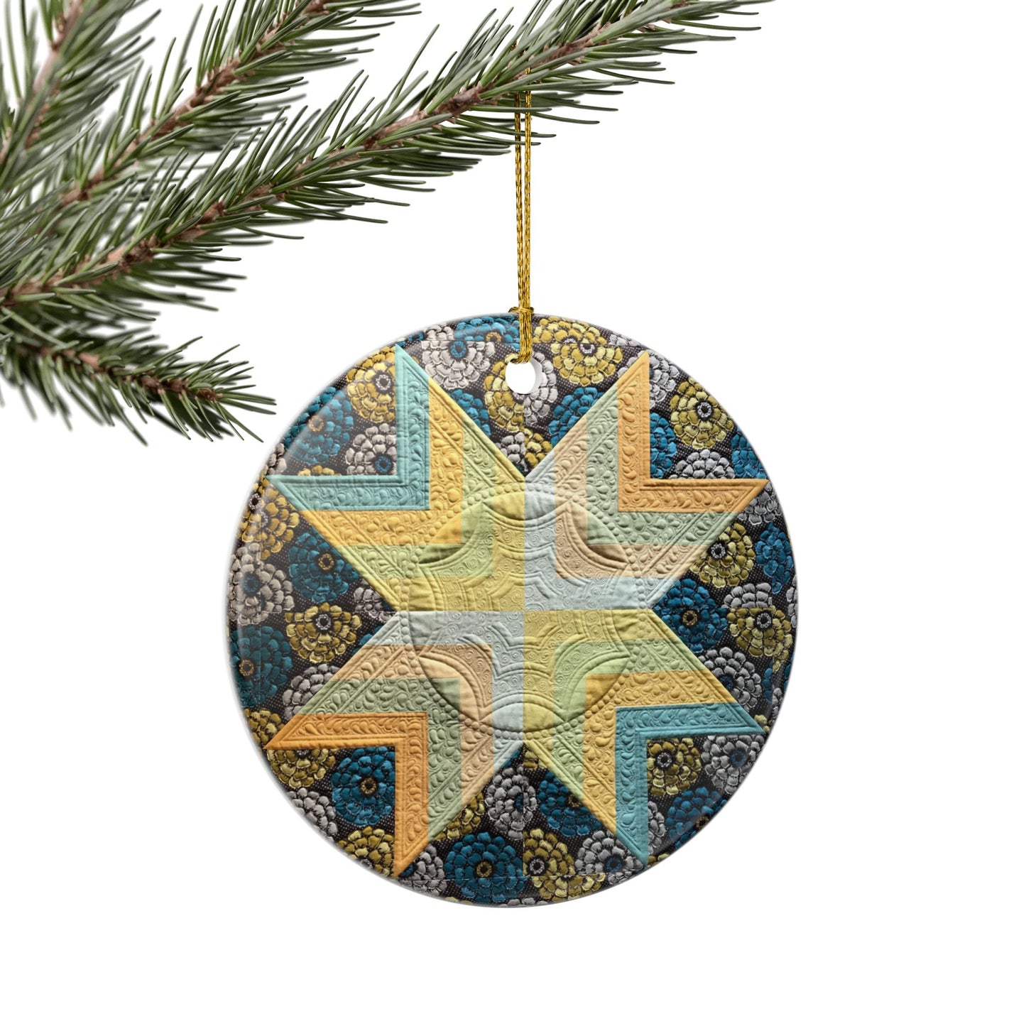Triple Stitch Collective Ceramic Ornament  - The Geraldine Edition