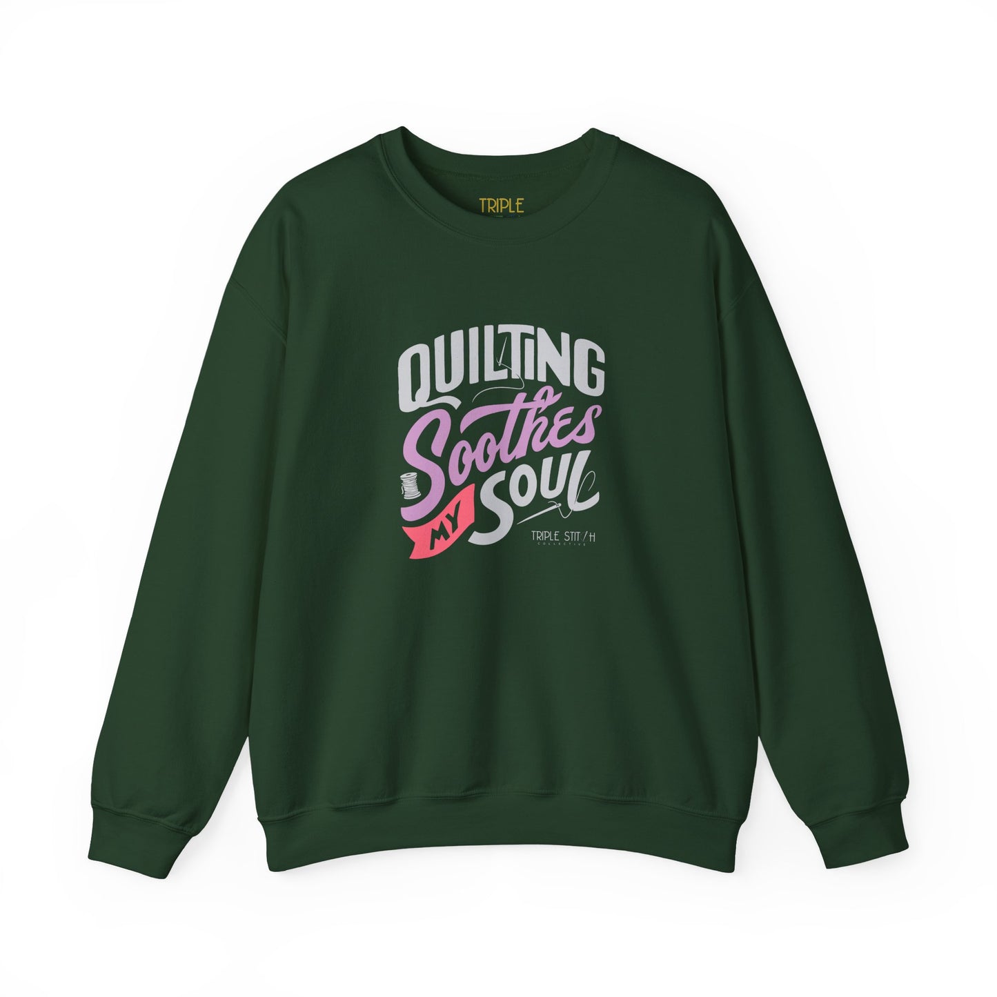 Quilting Soothes My Soul Unisex Crewneck Sweatshirt