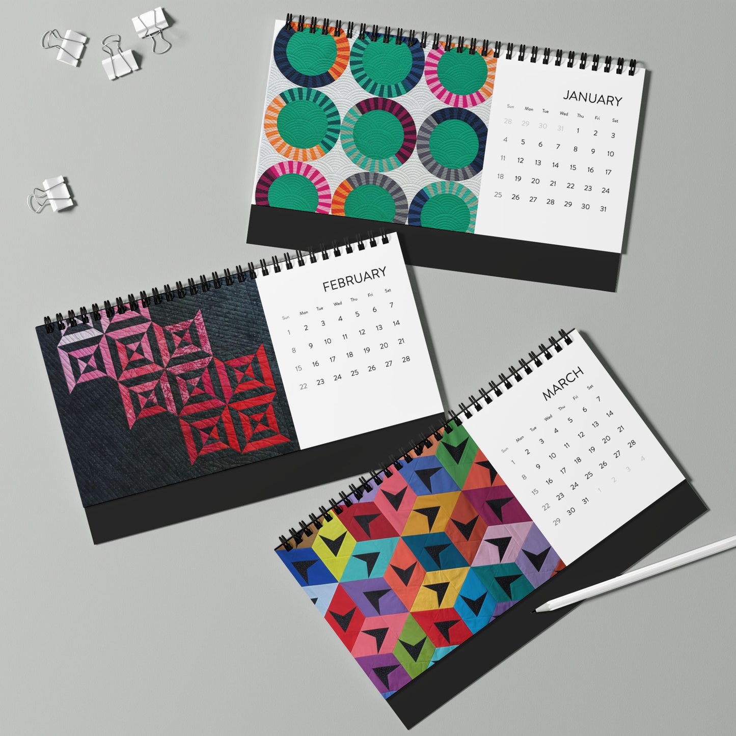 Triple Stitch Collective 2026 Desktop Calendar