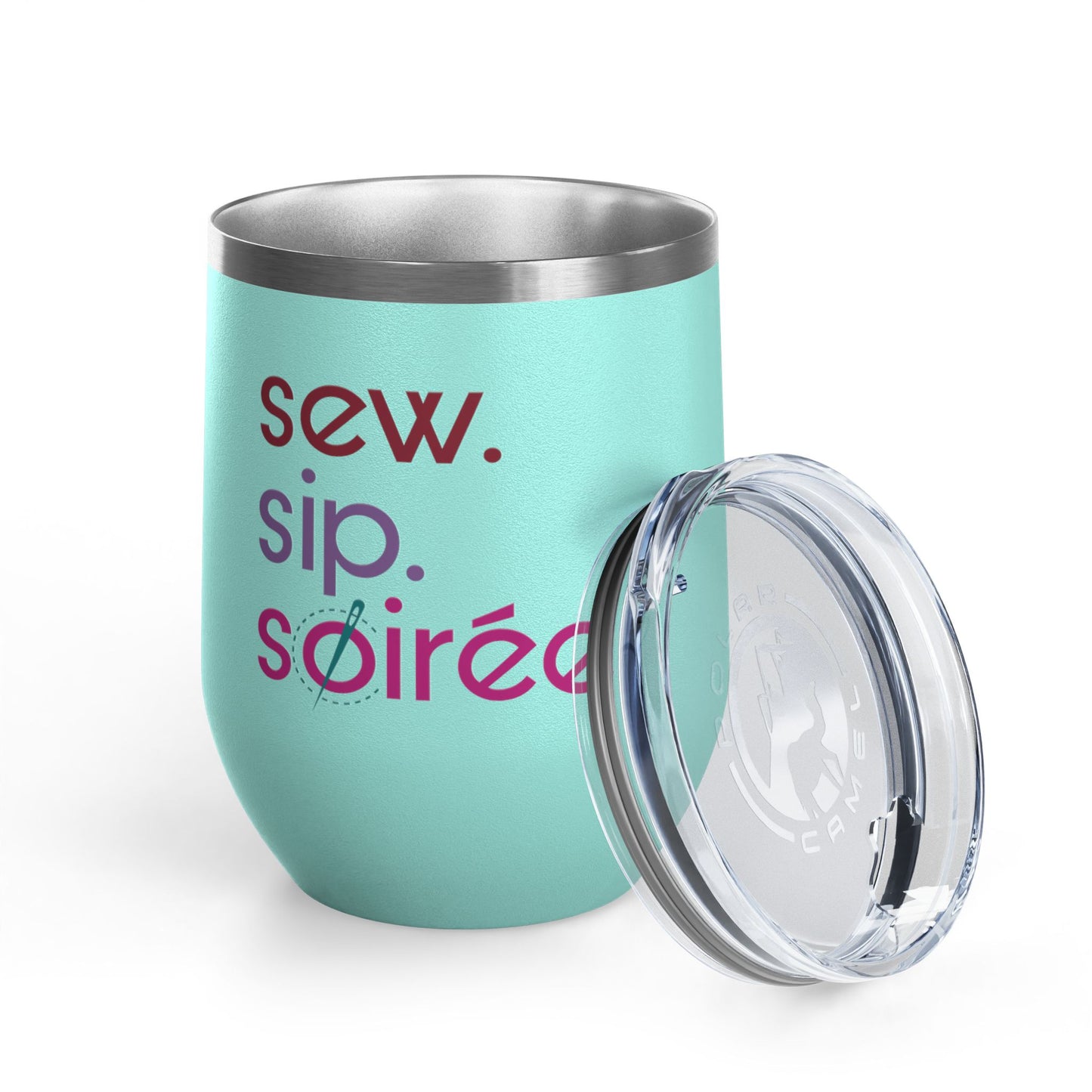 Sew. Sip. Soirée. Insulated Wine Tumbler
