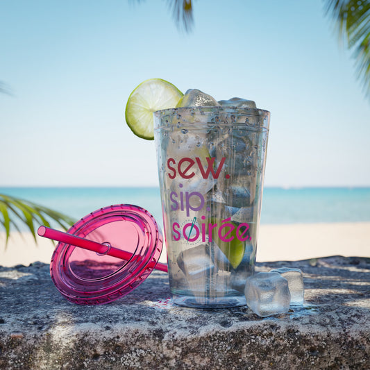 Sew. Sip. Soirée. Tumbler