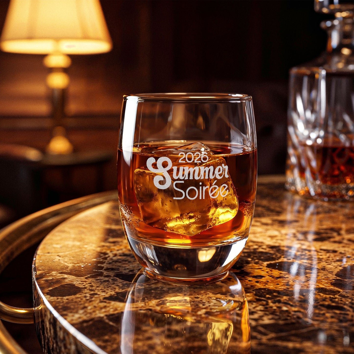 Summer Soirée Etched Glass