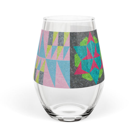 Three Shades of Summer Stemless Glass