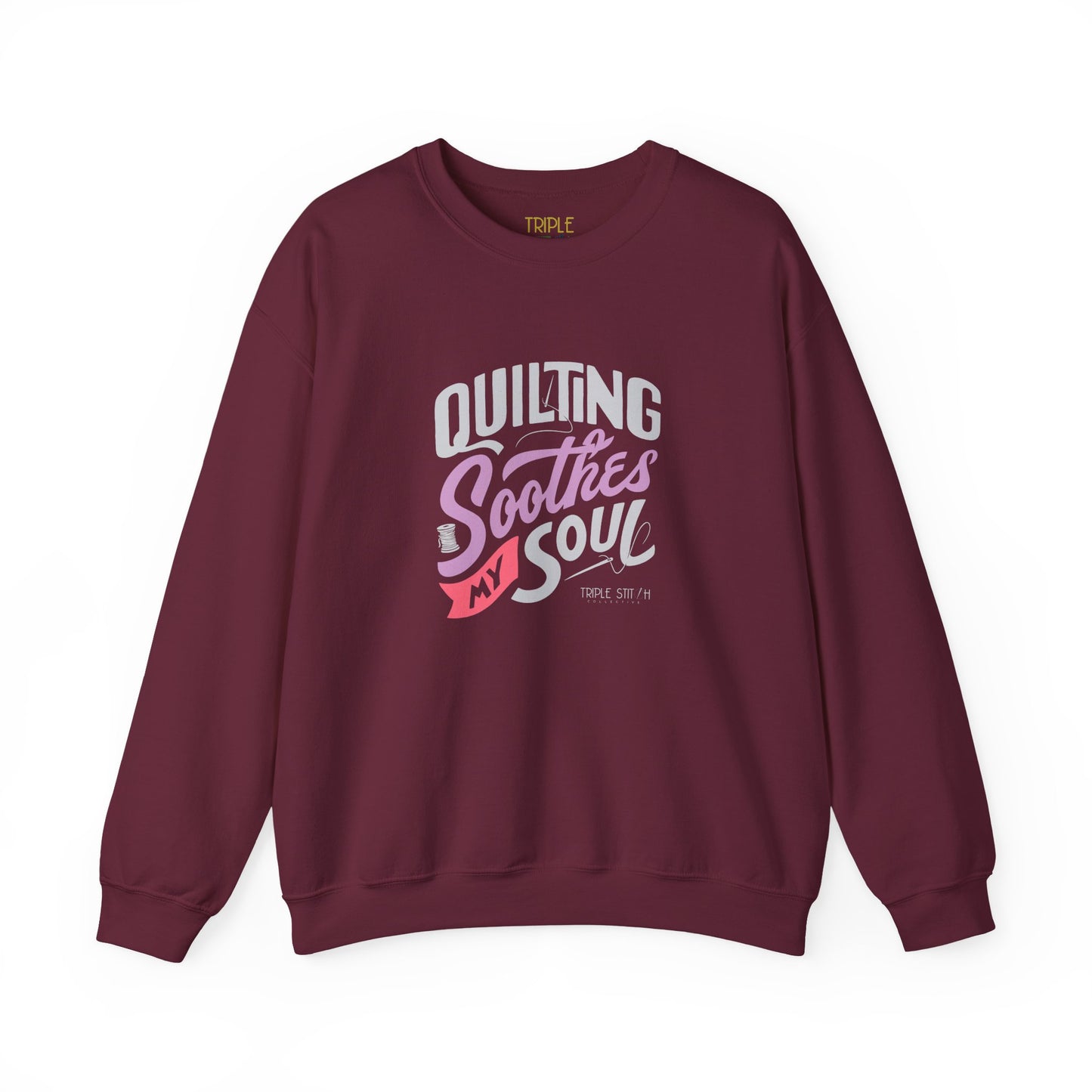 Quilting Soothes My Soul Unisex Crewneck Sweatshirt