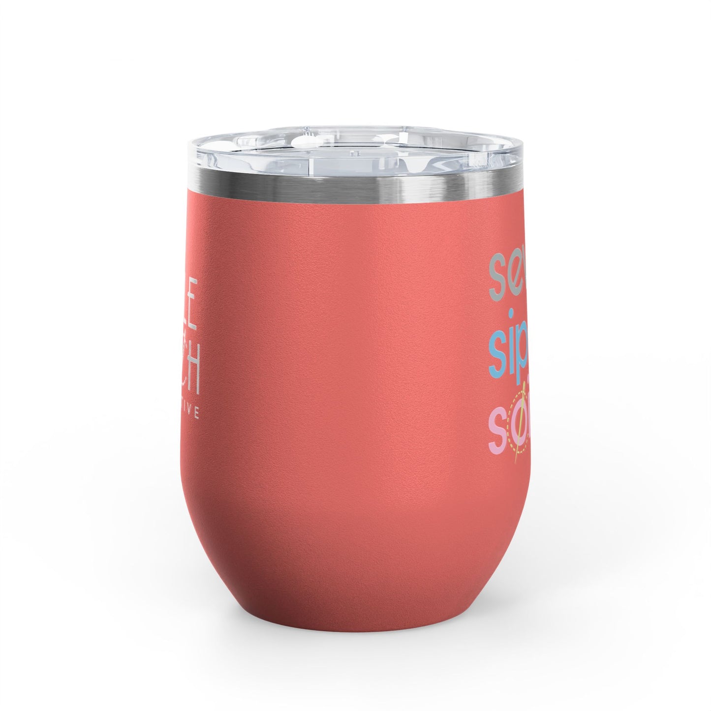 Sew. Sip. Soirée. Insulated Wine Tumbler