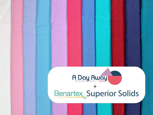 Benartex Superior Solids Fabric Kit - A Day Away Mystery Quilt